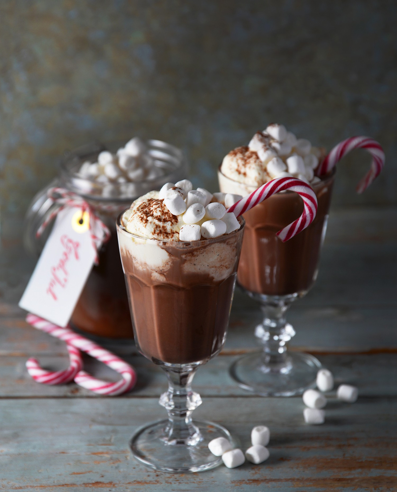 Instant chocolate med marshmallows